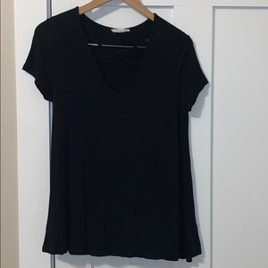 Crisscross Neck Top